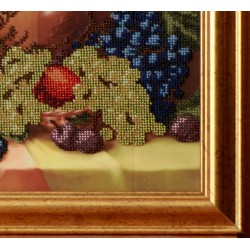 Картина "Натюрморт з фруктами" оформлена в раму качественным багетом в багетной мастерской